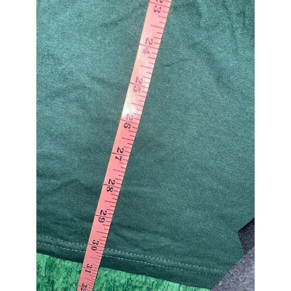 Vintage Test Print Shirt Precision Fence Systems Attitude Green Tee VTG 90s L - Picture 8 of 8